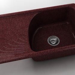  Mивка Classic 203, Granicite, 100 Bordo, с включен сифон  - Bucătărie
