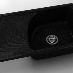 Mивка Classic 203, Granicite, 422 Galaxy Black, с включен сифон  - Bucătărie