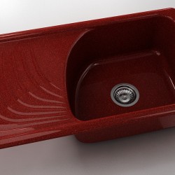  Mивка Classic 203, Granicite, 530 Firebrick, с включен сифон  - Bucătărie