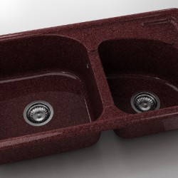  Mивка Classic 204, Granicite, 100 Bordo, с включен сифон  - Bucătărie