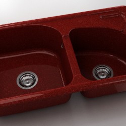  Mивка Classic 204, Granicite, 530 Firebrick, с включен сифон  - Bucătărie