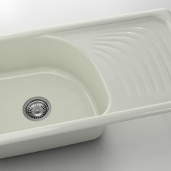  Mивка Classic 205, Polymer Marble, 02 Полярен гранит, с включен сифон  - Bucătărie