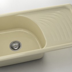 Mивка Classic 205, Polymer Marble, 03 Жасмин, с включен сифон  - Bucătărie
