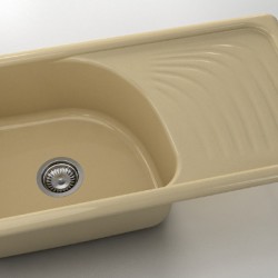  Mивка Classic 205, Polymer Marble, 05 Капучино гранит, с включен сифон  - Bucătărie