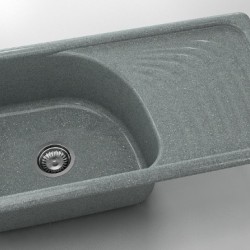  Mивка Classic 205, Granicite, 251 City Grey, с включен сифон  - Bucătărie