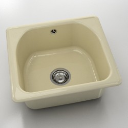  Mивка Classic 207, Polymer marble, 03 Жасмин, с включен сифон  - Bucătărie