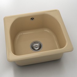  Mивка Classic 207, Polymer marble, 04 Розов оникс, с включен сифон  - Bucătărie
