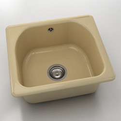  Mивка Classic 207, Polymer marble, 05 Капучино гранит, с включен сифон  - Bucătărie