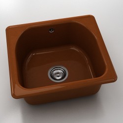  Mивка Classic 207, Polymer marble, 07 Азалия, с включен сифон  - Bucătărie