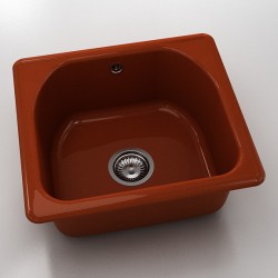  Mивка Classic 207, Polymer marble, 08 Калвадос, с включен сифон  - Bucătărie