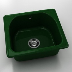  Mивка Classic 207, Polymer marble, 09 Зелен гранит, с включен сифон  - Bucătărie