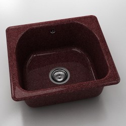  Mивка Classic 207, Granicite, 100 Bordo,  с включен сифон  - Bucătărie