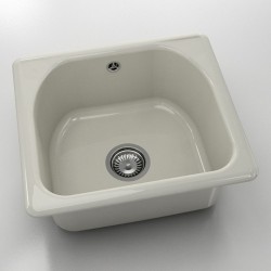  Mивка Classic 207, Polymer marble, 11 Сив гранит, с включен сифон  - Bucătărie