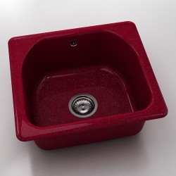  Mивка Classic 207, Polymer marble, 20 Сребрист виолет, с включен сифон  - Bucătărie
