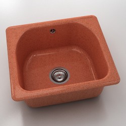  Mивка Classic 207, Granicite, 239 Dark selmon,  с включен сифон  - Bucătărie