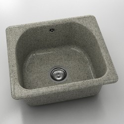  Mивка Classic 207, Granicite, 255 Tweed,  с включен сифон  - Bucătărie