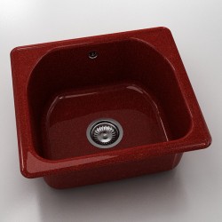  Mивка Classic 207, Granicite, 530 Firebrick,  с включен сифон  - Bucătărie