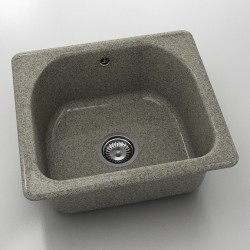  Mивка Classic 207, Granicite, 940 Space Gray,  с включен сифон  - Bucătărie