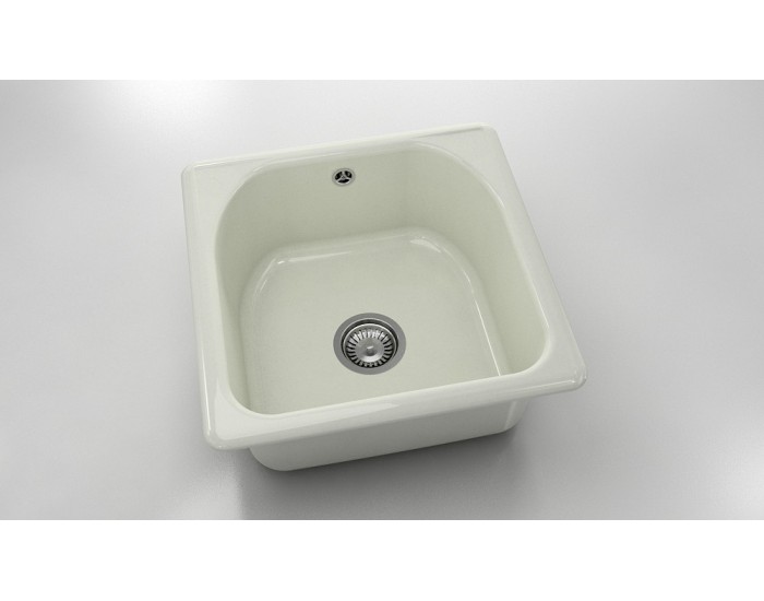 Mивка Classic 208, Polymer marble, 02 Полярен гранит,  с включен сифон