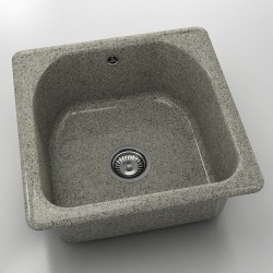  Mивка Classic 208, Granicite, 255 Tweed,  с включен сифон  - Bucătărie