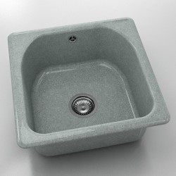  Mивка Classic 208, Granicite, 259 Platina,  с включен сифон  - Bucătărie