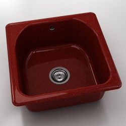  Mивка Classic 208, Granicite, 530 Firebrick,  с включен сифон  - Bucătărie