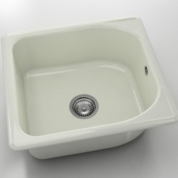  Mивка Classic 209, Polymer marble, 02 Полярен гранит, с включен сифон  - Bucătărie
