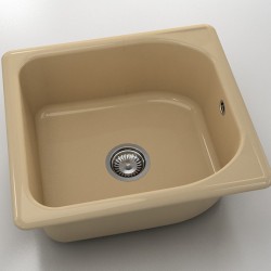  Mивка Classic 209, Polymer marble, 04 Розов оникс, с включен сифон  - Bucătărie