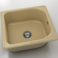  Mивка Classic 209, Polymer marble, 05 Капучино гранит, с включен сифон  - Bucătărie