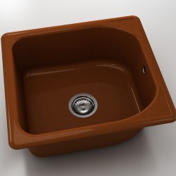  Mивка Classic 209, Polymer marble, 07 Азалия, с включен сифон  - Bucătărie