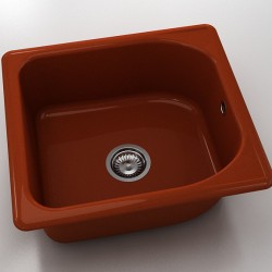  Mивка Classic 209, Polymer marble, 08 Калвадос, с включен сифон  - Bucătărie