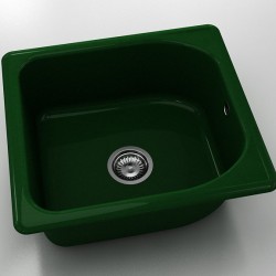  Mивка Classic 209, Polymer marble, 09 Зелен гранит, с включен сифон  - Bucătărie