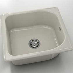  Mивка Classic 209, Polymer marble, 11 Сив гранит, с включен сифон  - Bucătărie