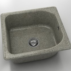  Mивка Classic 209, Granicite, 255 Tweed, с включен сифон  - Bucătărie