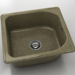  Mивка Classic 209, Granicite, 330 Walnut Toffee, с включен сифон  - Bucătărie