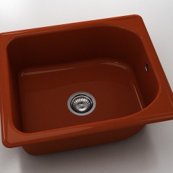  Mивка Classic 210, Polymer Marble, 08 Калвадос, с включен сифон  - Bucătărie