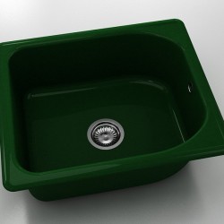  Mивка Classic 210, Polymer Marble, 09 Зелен гранит, с включен сифон  - Bucătărie
