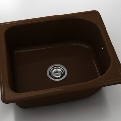  Mивка Classic 210, Polymer Marble, 17 Светло венге, с включен сифон  - Bucătărie