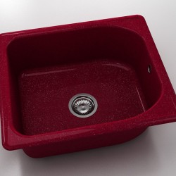 Mивка Classic 210, Polymer Marble, 20 Сребрист виолет, с включен сифон  - Bucătărie