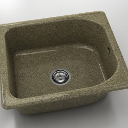  Mивка Classic 210, Granicite, 330 Walnut Toffee, с включен сифон  - Bucătărie