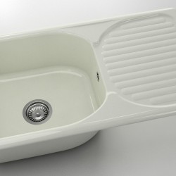  Mивка Classic 211, Polymer Marble, 02 Полярен гранит, с включен сифон  - Bucătărie