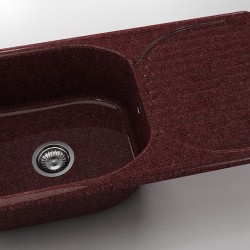  Mивка Classic 211, Granicite, 100 Bordo, с включен сифон  - Bucătărie