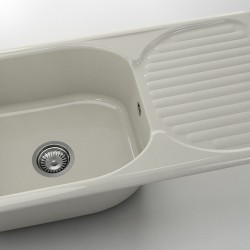  Mивка Classic 211, Polymer Marble, 11 Сив гранит, с включен сифон  - Bucătărie
