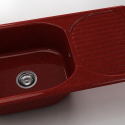 Mивка Classic 211, Granicite, 530 Firebrick, с включен сифон  - Bucătărie