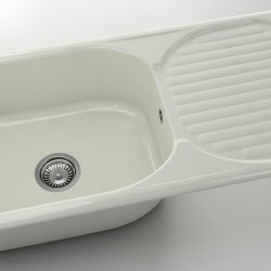 Mивка Classic 212, Polymer Marble, 02 Полярен гранит, с включен сифон  - Bucătărie