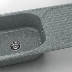  Mивка Classic 212, Granicite, 251 City Grey, с включен сифон  - Bucătărie