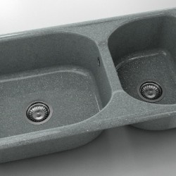  Mивка Classic 214, Granicite, 251 City Grey, с включен сифон  - Bucătărie