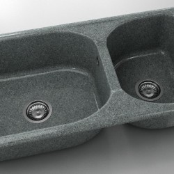  Mивка Classic 214, Granicite, 254 Slate, с включен сифон  - Bucătărie