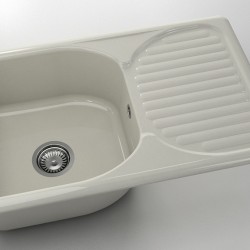  Mивка Classic 215, Polymer Marble, 11 Сив гранит, с включен сифон  - Bucătărie