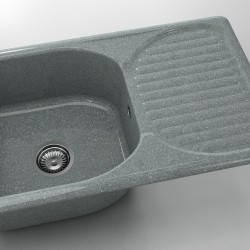  Mивка Classic 215, Granicite, 251 City Grey, с включен сифон  - Bucătărie